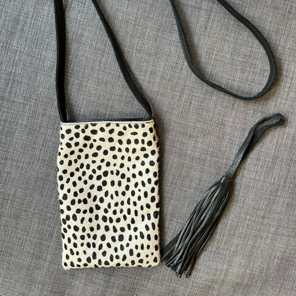 Frankie Crossbody Purse - Animal Print and Leather - by Molly G Los Angeles